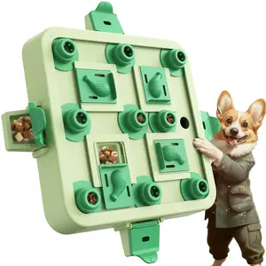 KADTC Dog Chess Puzzle Toy, Large Size, U.S. Brand & Design, 3 Levels of Step-by-Step Challenge For Smart Dogs Interactive Boredom Buster Mental Stimulation Enrichment Toys Puppy Treat Brain Puzzles