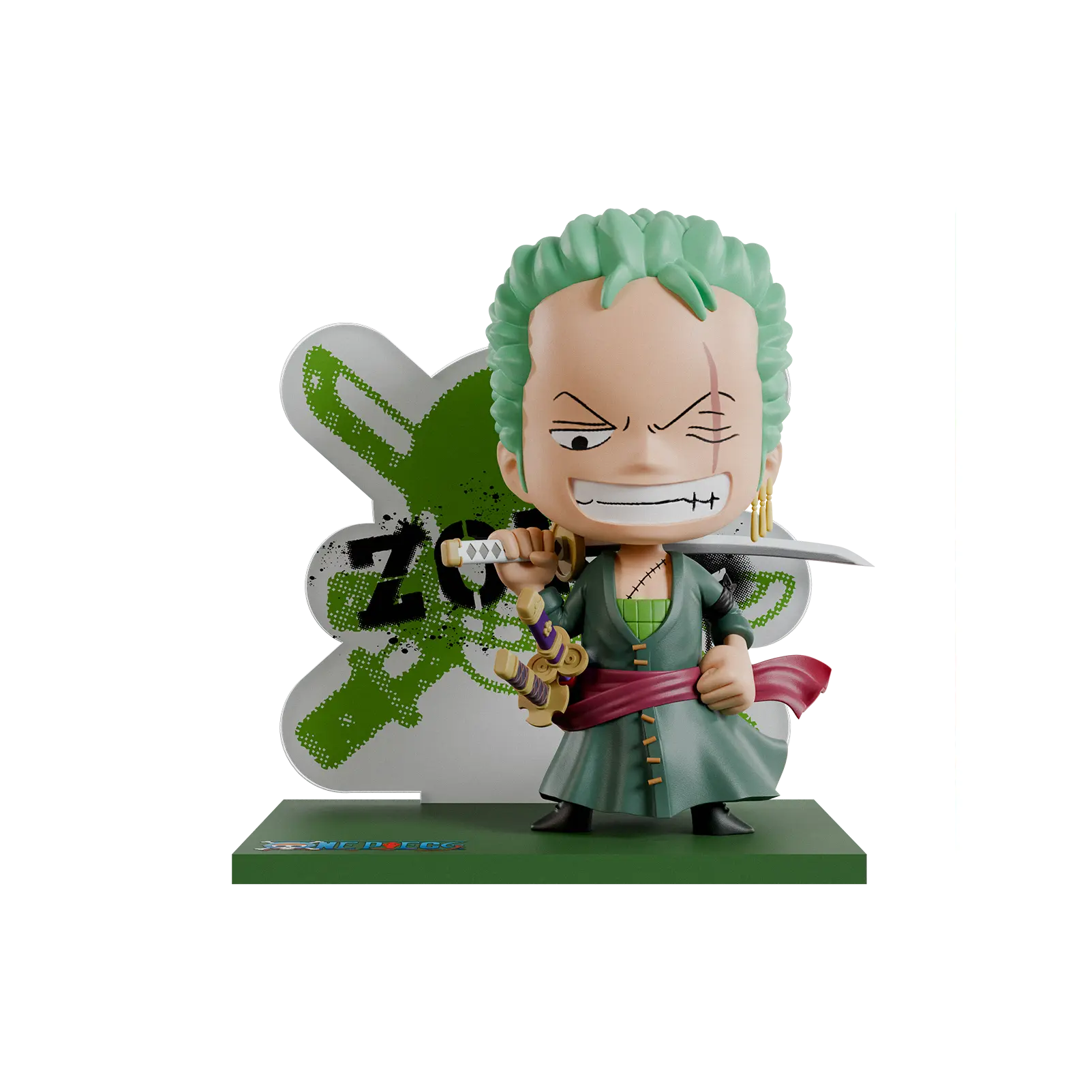 One Piece - Zoro Vinyl Figure with Acrylic BG FlyGuy+
