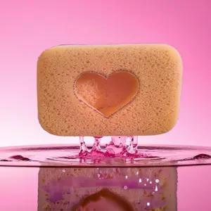 Heart Shape Hand Cut Sponge for Heavy Duty Use