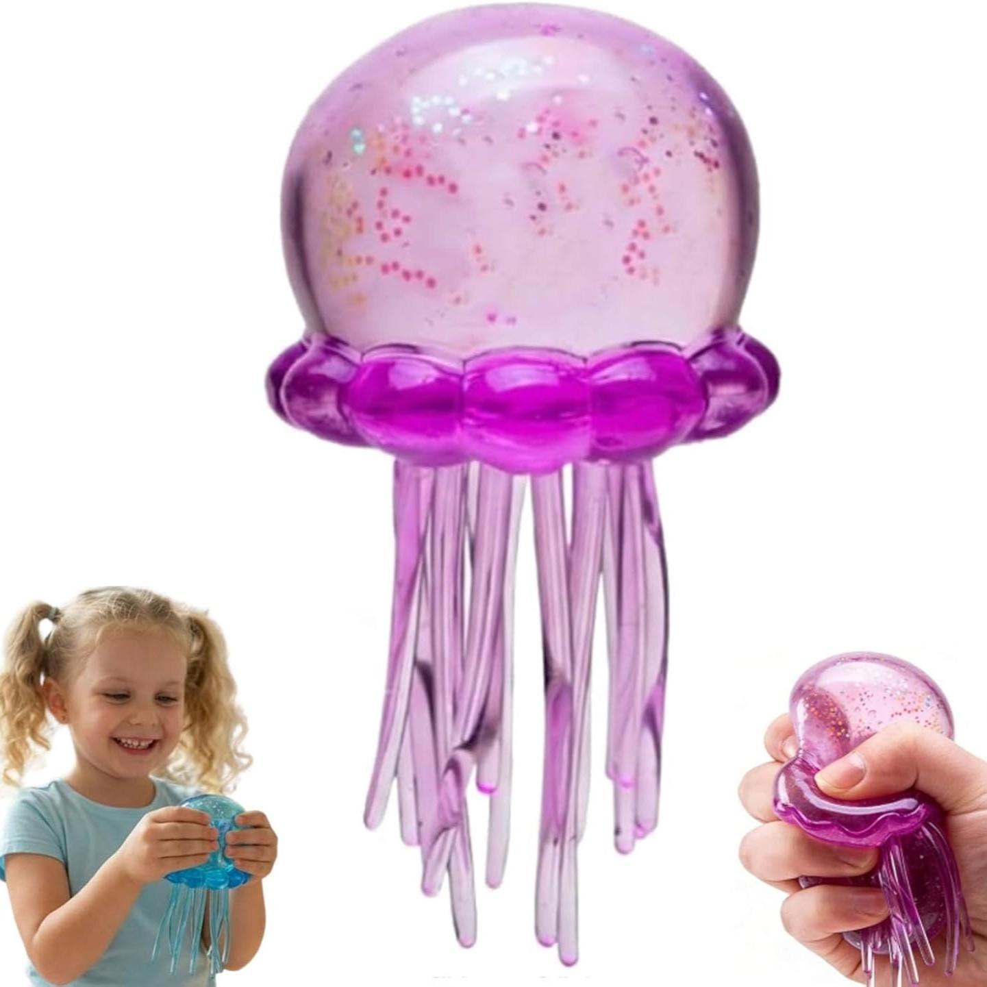 Easter Basket Stuffers for Kids, Jellyfish Slow Rebound Squishies Toys , Super Soft Sensory Fidget Pack, Anxiety Relief Stress Balls for Adults, Classroom Prizes, ADHD Autism Calming Toy