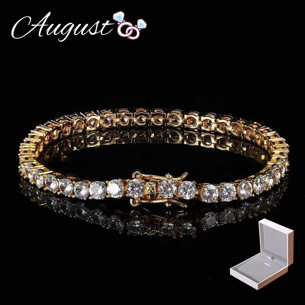 High Quality Unisex Pave VVS Cut Cubic Zirconia Elegant Bangle - 3mm-6mm Sizes, Waterproof, Durable, Heavy Metal Free, Washable, Long-Lasting Color Retention, Hypoallergenic for Daily Wear, Engagement or Wedding Gift, 3-6Mm, Simple Pave, Party, Anniversar