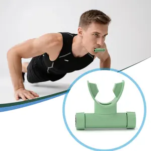 Portable breathing trainer can measure lung capacity, conduct lung exercises, promote fitness, engage in aerobic activities, practice yoga, go hiking, and run Home Gym Equipment