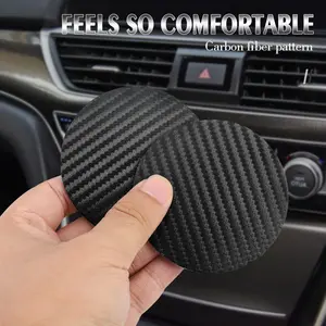 2-Pack Car Cup Mats, Waterproof Non-Slip Silicone Interior Accessories, Durable & Easy-To-Clean, Perfect for Vehicle Use