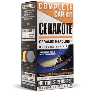 212 MAIN Cerakote Ceramic Coating Headlights Restoration Wipes Kit - Pack of 10, UV Protection, Wipe Form