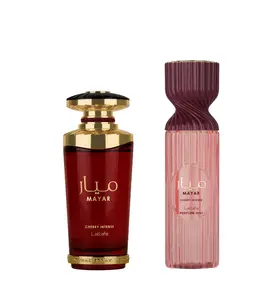 Lattafa Mayar Cherry Intense EDP 100ml + Mayar Cherry Intense Perfume Mist 250ml Bundle