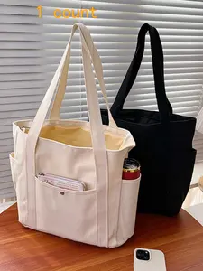 Women's Mini Canvas Tote Bag, Everyday Bags, Casual Design, Lightweight & Durable, Perfect for Daily Use, Large Capacity Handbag for Students & Commuters, Stylish Tote Bag, Minimalist Tote Bag