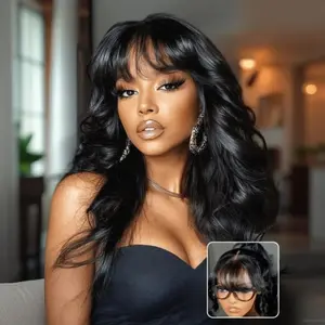 【200% Density】UNice Pre-Everything Fluffy Natural Loose Wave Wig with Curtain Bangs Glueless 13x4/7x5 HD Lace Human Hair Wigs Friendly for Beginners summerwins