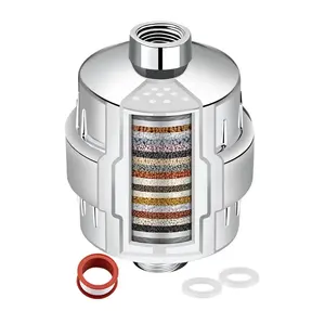 20-Stage Shower Filter Head for Hard Water, High Output Shower Water Filter to Remove Chemicals, Chlorine and Fluoride