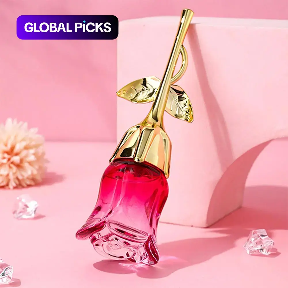 Women's Rose Pattern Perfume, Floral Rose Scent, Elegant Floral Fragrance for Daily Wear & Parties, Floral Eau de Parfum Fragrance Product #GLOBAL PICKS