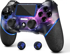 Wireless Controller for Ps4 Compatible with Ps4/Slim/Pro with 3.5mm Audio Jack, Touch Pad,Six Axis Motion Control (Galaxy)