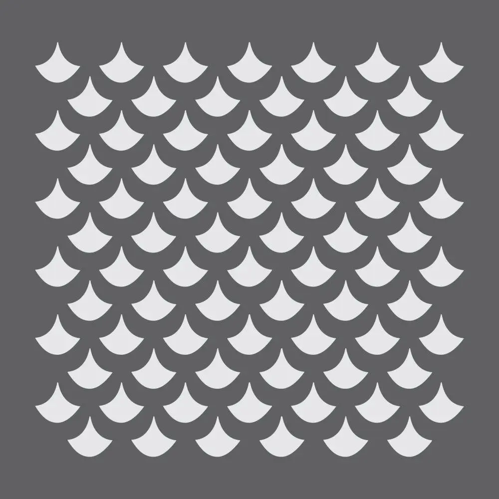 Dragon Scales Mini Craft Stencil