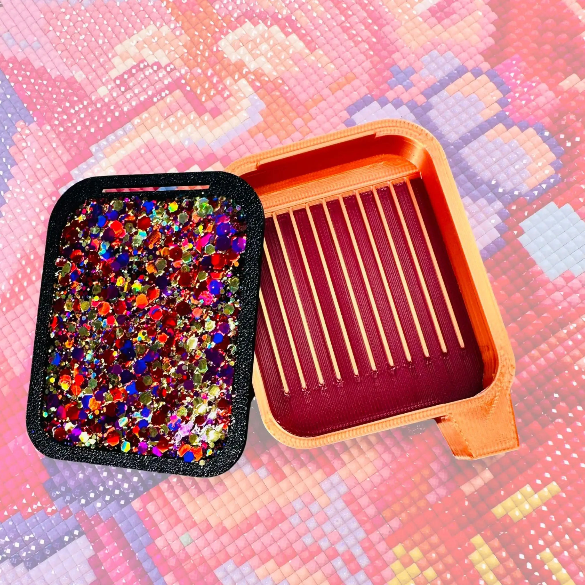 Small Diamond Art Tray- Meteor Shower