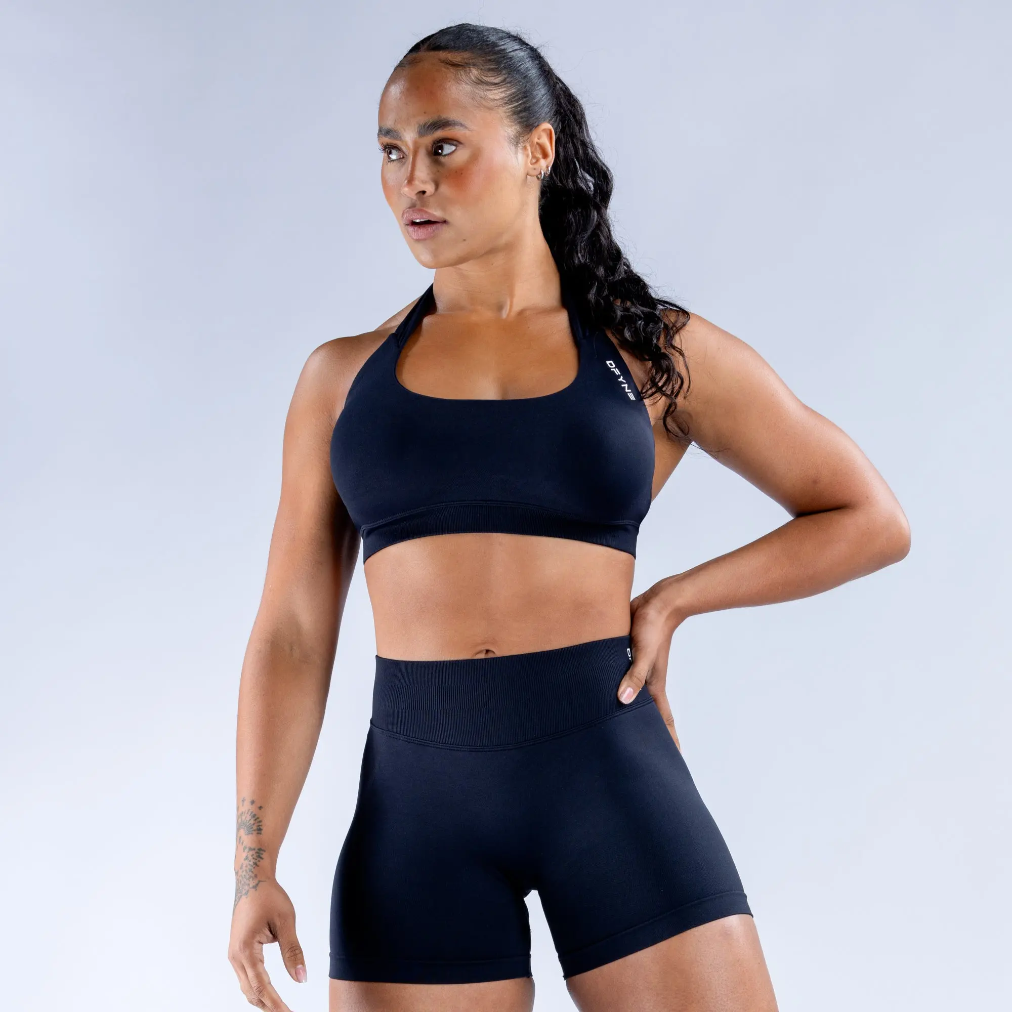 Dfyne - Impact Sports Bra for Maximum Support and Comfort Activewear Open Back
