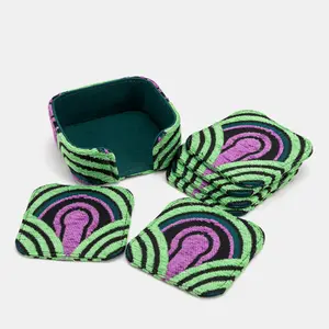 Room 237 The Shining Square Coaster Set with Holder