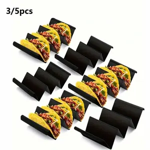 3/5pcs Multi-Color Mexican Tortilla Rack, Wave Shape Tortilla Warmer, Plastic Tortilla Stand, Durable & Convenient Design