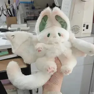 Cute Bat Rabbit Design Plush Toy, 1 Count Soft Bat Bunny Plush Doll, Birthday Gift, Home Decor, Room Decor