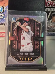 JJ Wetherholt #VIP-18 2025 Bowman Very Important Prospects Baseball Card Chrome Edition