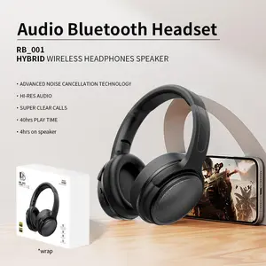 2 in 1 Headphone and speaker Hybrid, 40 H play time, Advanced noise cancellation, crystal clear calls. Hi-Res Audio.