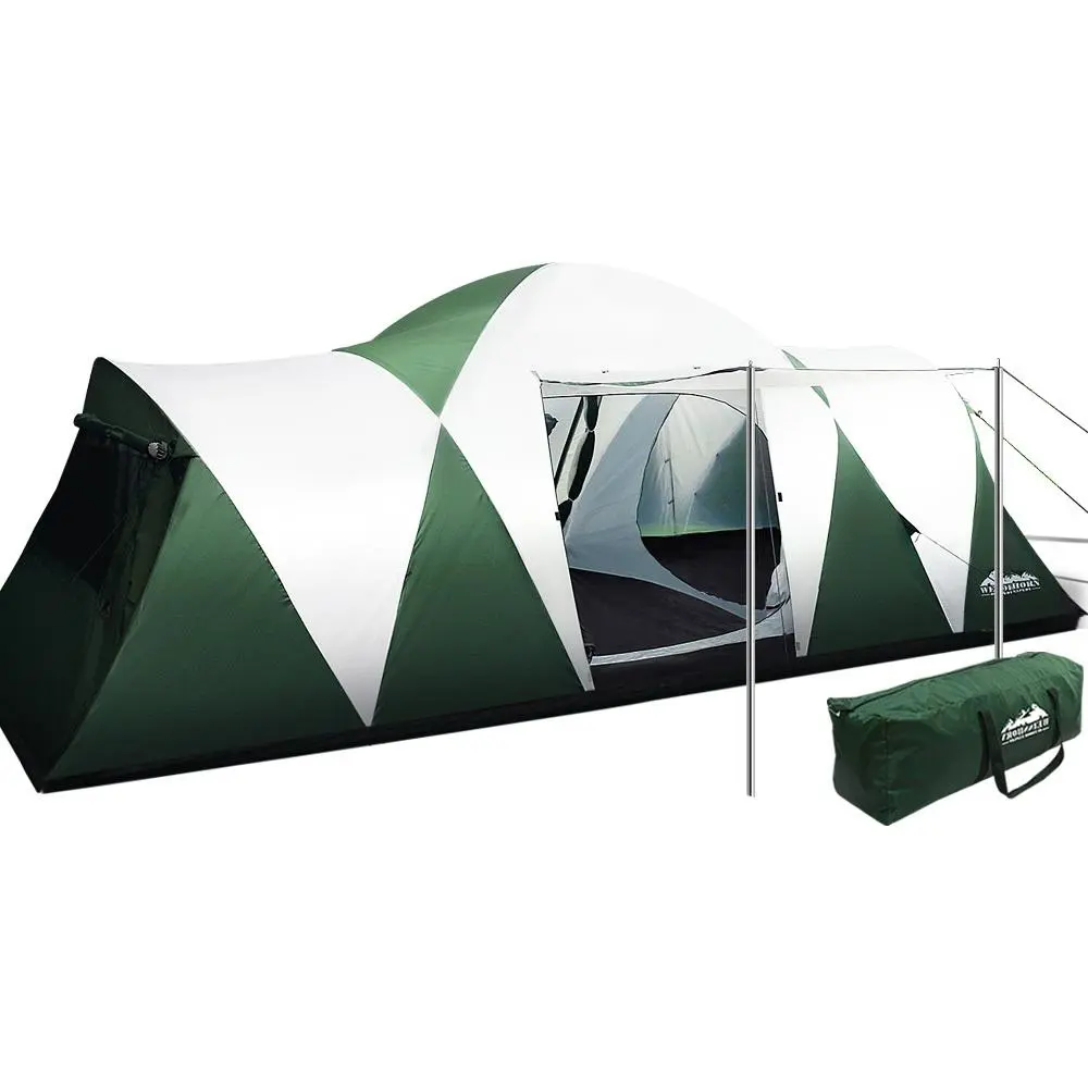 Weisshorn Family Camping Tent 12 Person Hiking Beach Tents (3 Rooms)