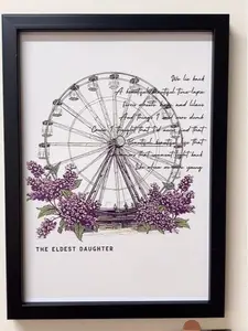 The Eldest Daughter Poster Canvas, Lilacs Lyrics Poster Canvas, Vintage Poster Canvas. Gift For Music Lover