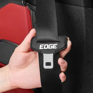 Ford Edge PU Leather Seat Belt Covers, Anti-Collision Protective Shields, Automotive Interior Accessories, Model Xinghao A19961208