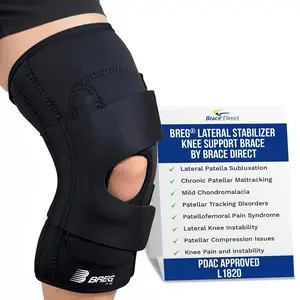 Breg Lateral Stabilizer Neoprene Knee Support Brace for Patellar Tracking - A4467and Lateral Instability - Advanced Pain Relief