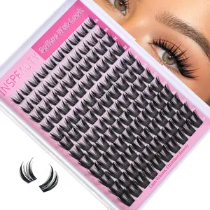 Bunny Lash Clusters Manga Eyelash Clusters Wispy Cluster Eyelash Extensions Anime Fairy Individual Lashes Cluster with Spikes Wet Look Lash Extensions 10-18mm by INSPEAUTY
