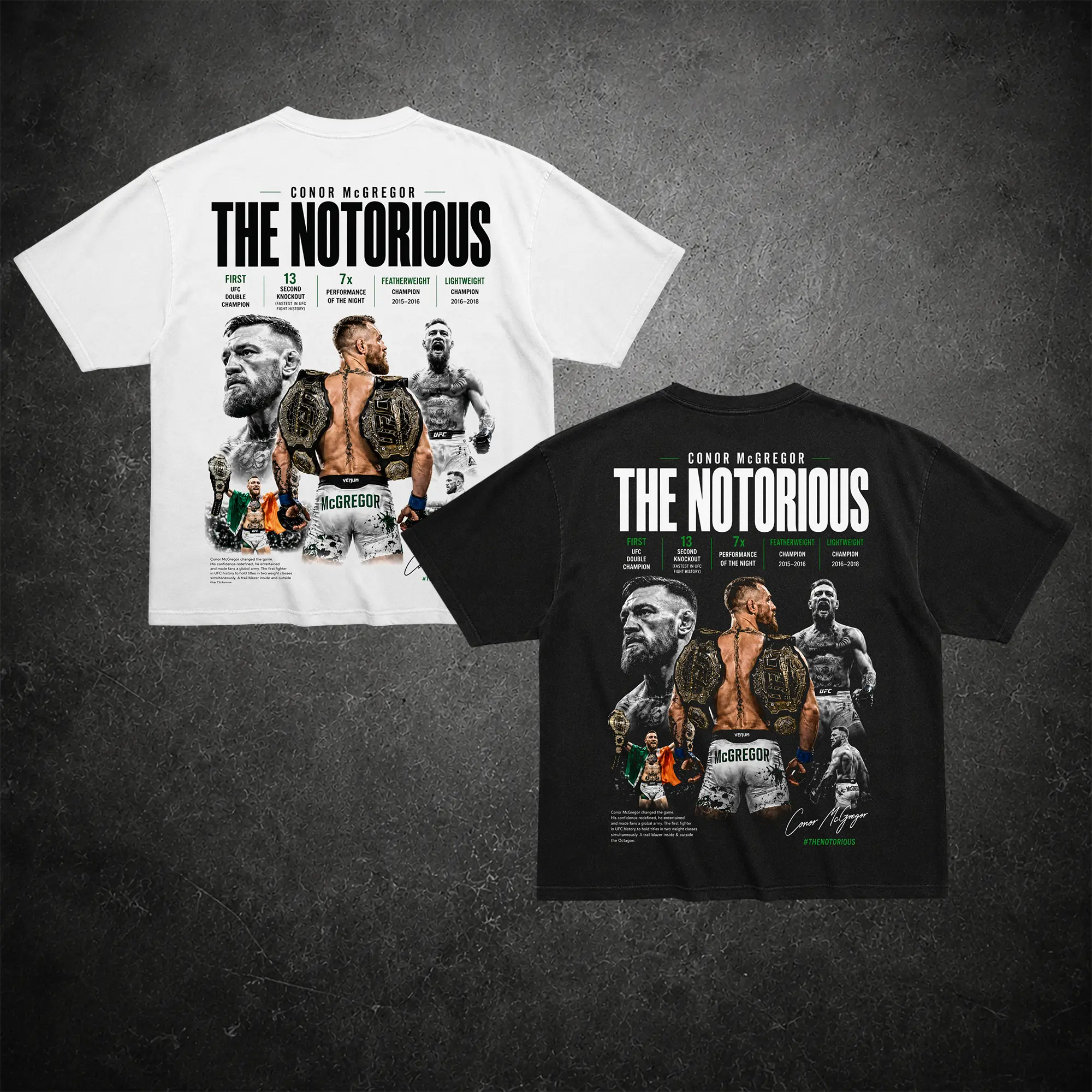 Conor Mcgregor The Notorious Tee, Conor Mcgregor UFC Tee, Vintage Sports Cotton Shirt, Heavy Cotton Classic Fit Shirt, Gift for UFC Lovers