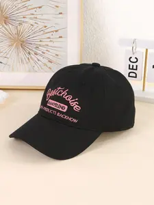 Letter Embroidery Baseball Cap, Casual Adjustable Baseball Cap for Men & Women, Fashion Accessories for Daily Wear