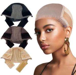 Falote 2pcs Lace Wig Grip Caps Non-Slip Adjustable Transparent Wig Bands for Lace Front Wigs Comfortable Breathable Hair Extensions Tape Hairpiece