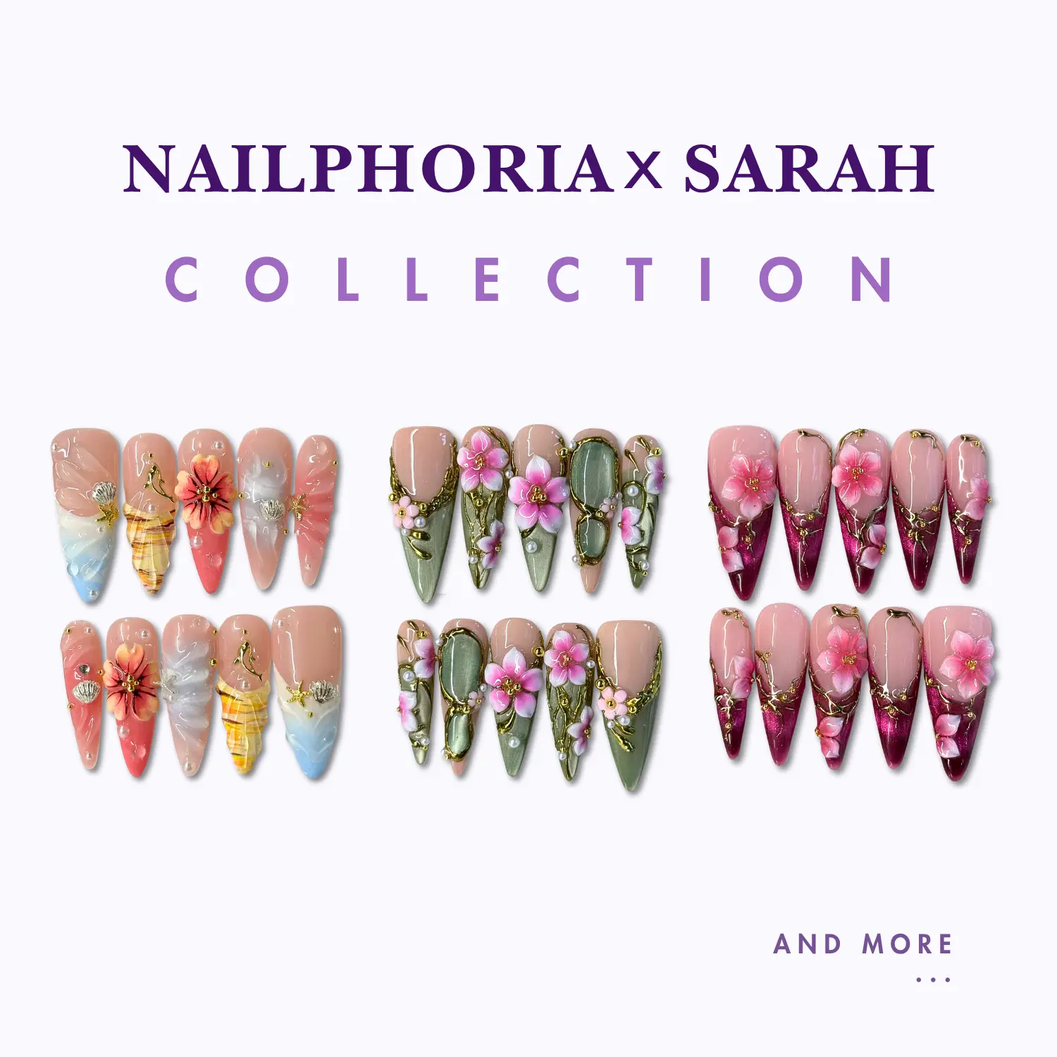 Nailphoria | Sarah’s Picks - Handmade Press-On Nails | Reusable, Salon-Quality, Long-Lasting, Glossy Design