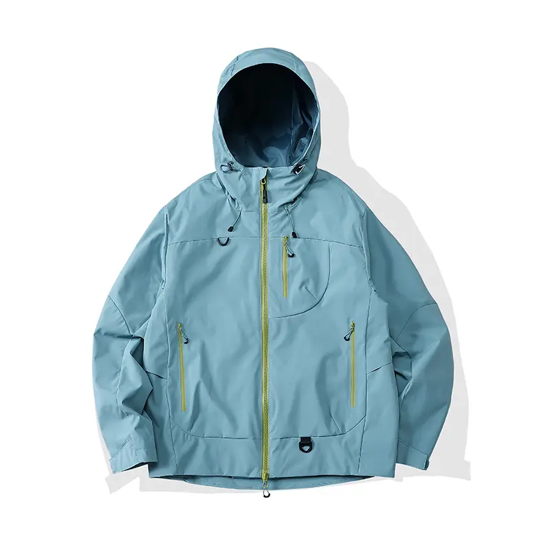 Men's Streetwear 3-in-1 Menswear Softshell Coat, Sporty Chic Color Block Windproof Hooded Outerwear with Pockets for Outdoor Hiking Tops, Coats, Camping&Hiking, Long Sleeve, Hiking Gear, Streetwear Jacket, Colorblock, With Hood