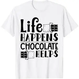 Chocolate Lover Candy Bar Baker Junk Food Diet Cook Ladies T-Shirt