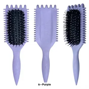 Curved vented, detangling hairbrush wet and dry massage Comb Beauty Hair Fluffy brush for Home use