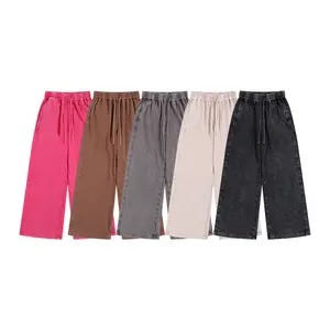 Men’s casual washed distressed long pants in a solid color—fashionable and breathable for comfort. Features drawstring and pockets, cuffed hem, and two ways to wear (open or folded). Suitable for daily commuting, parties, camping, fishing, and outdoor spo