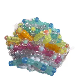 3 Way Kandi Rotator Cuff - with Glow-n-Dark Pony Beads handmade-to-order