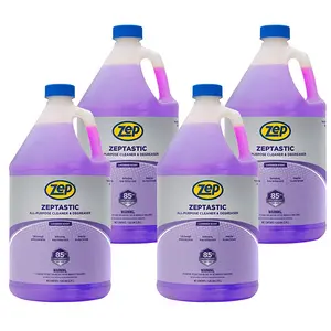 Zep Zeptastic All-Purpose Cleaner and Degreaser - 1 Gallon  325724 - Refreshing Lavender Fragrance, Cuts Through Grease and Grime, Powerful No Rinse Formula