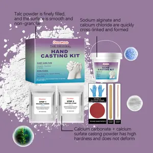 DIY Handprint Clone Powder Set, 3D Hand Casting Kit, Hand Mold Plaster Keepsake, Perfect Gift for Family, Couples & Friends