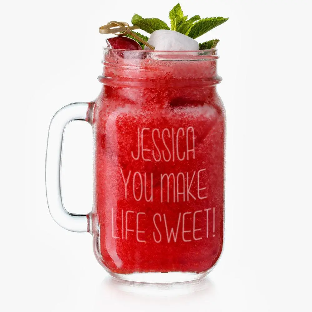 Personalized Mason Glass Jar