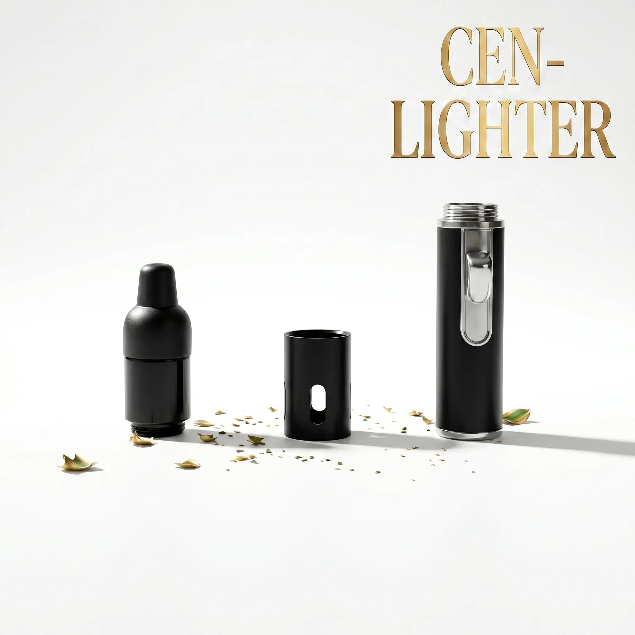（NO GAS）Cool Metal EDC Mechanical Gadget - 3-Section Assembleable Creative Pocket Tool, Unique Cyberpunk Gift for Men
