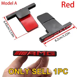 Mercedes Amg Logo Emblem, Fits Models X253/x247/w205/w206/w212/w213/w177/gt/c63, Enhances Car Aesthetics & Performance