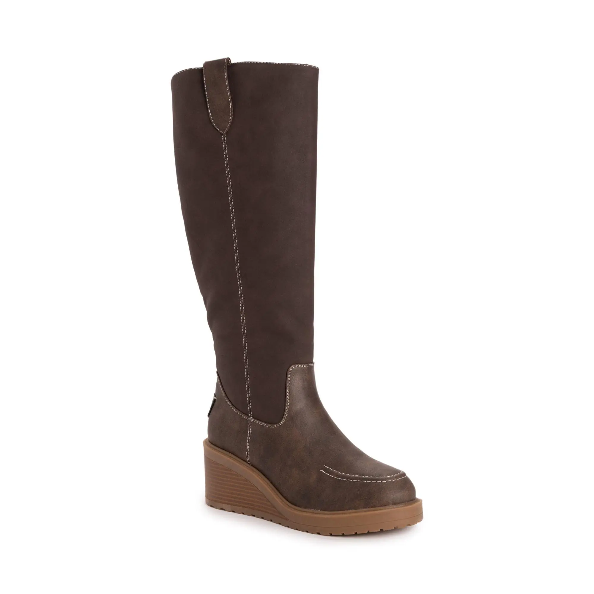 MUK LUKS Women's Sloane Tall Wedge Boot