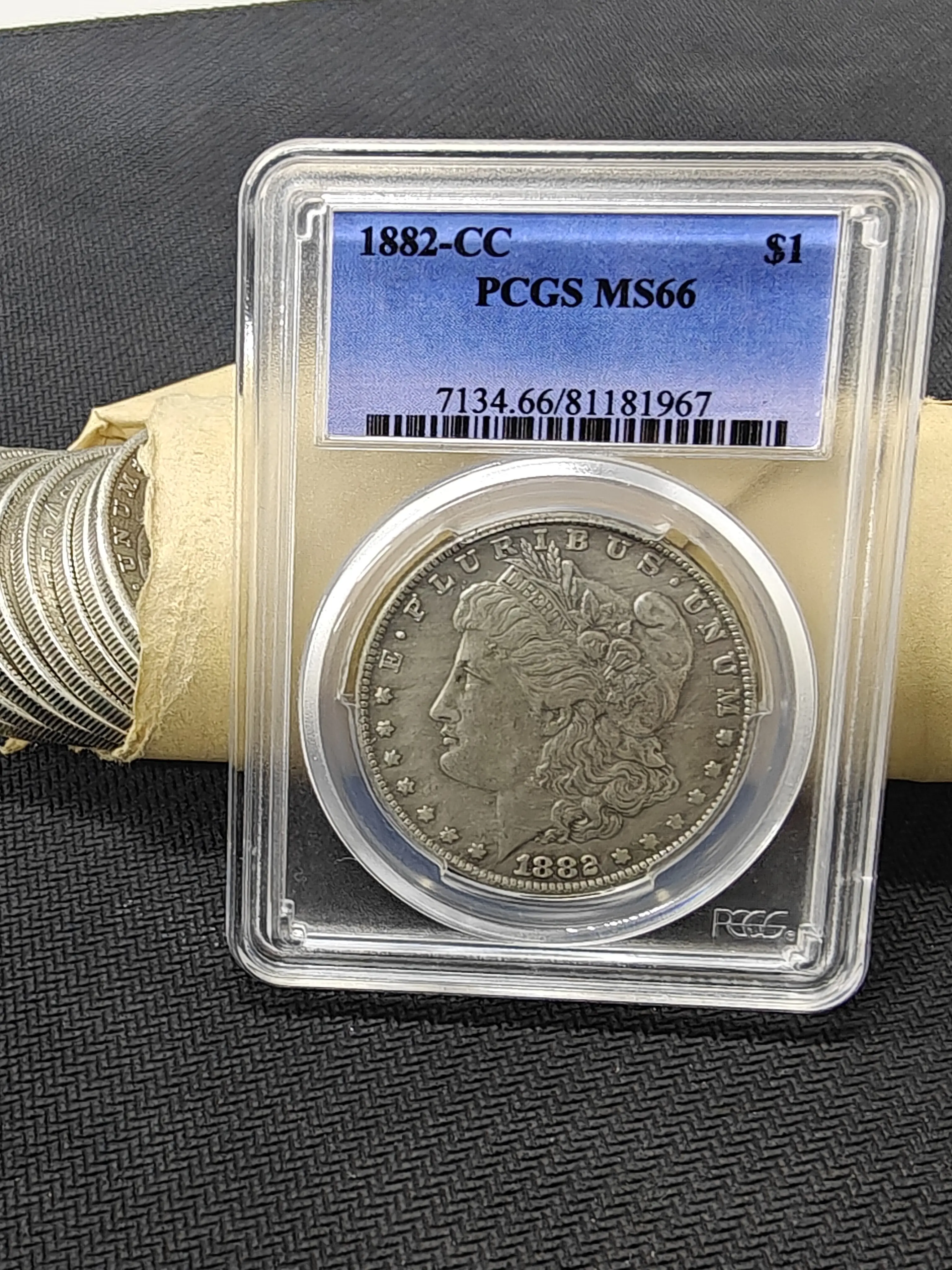 1882-CC Morgan Silver • PCGS Certified • Carson City Legend • Premier Collection Piece #MorganDollar #1882CC #CarsonCity #PCGS #CoinTok #CoinCollecting
