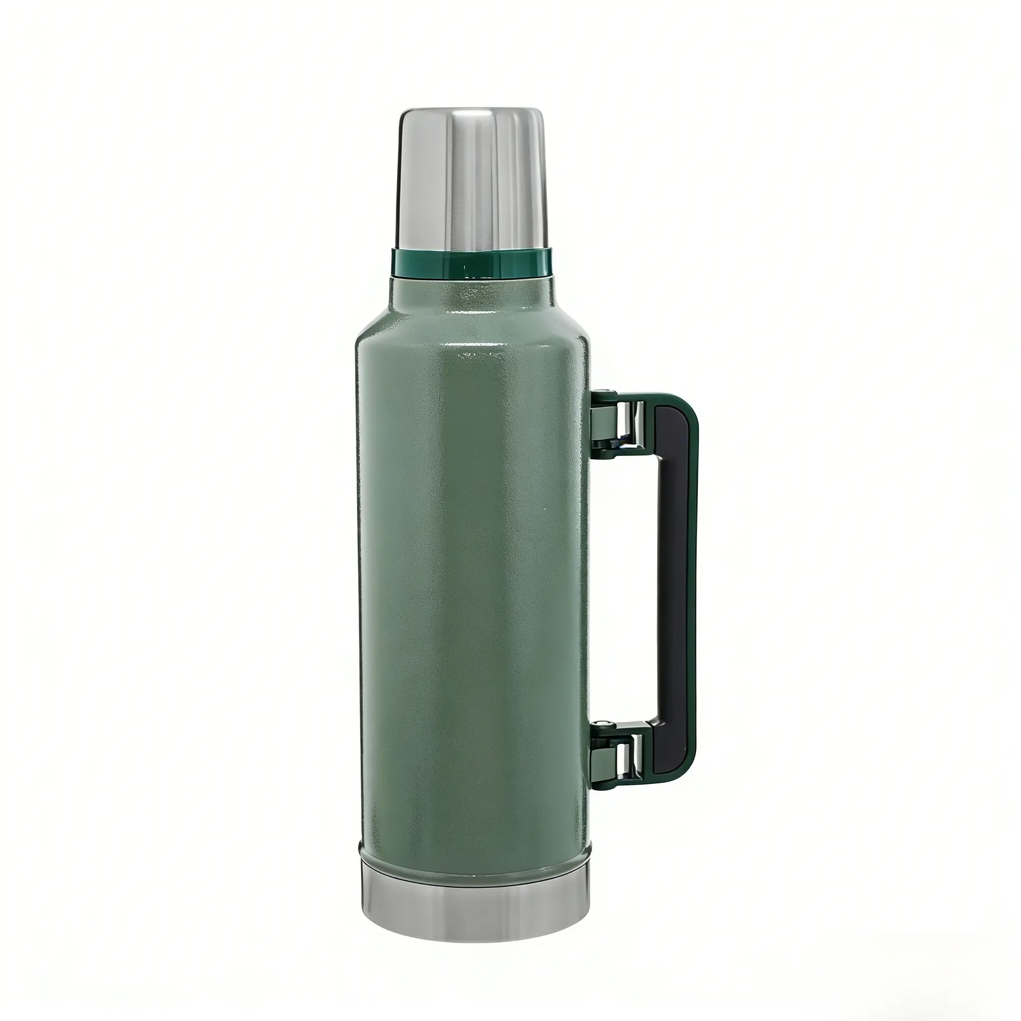 Double Layer Insulated Stainless Steel Flask, 1900ML-64oz Large Capacity Insulated Drinkware, Portable Home Camping Travel Vacuum Kettle