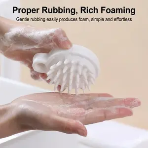 Scalp Massager Hair Growth, Silicone made scrubber fits daily scalp cleaning care