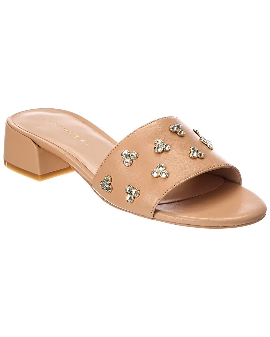 Stuart Weitzman Tammy Block 35 Leather Sandal