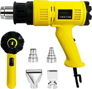 Heat  2000W, 140F-1202F Variable Temperature with 2 Speeds, Fast Heating Heavy Duty Hot Air  Kit with 4 Nozzles for Crafts, Shrinking PVC, Stripping