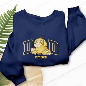 Dad Mom Custom Anime Embroidered Sweatshirt