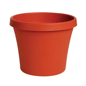212 MAIN 14 in. Polypropylene Tapered Terra Pot - Outdoor All-Weather Garden Planter with Tapered Shape and Drainage Holes (Model Bloem 7237902)