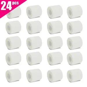 6pcs/12pcs/24pcs 5cm*4.5m white gauze sports bandage self-adhesive breathable elastic bandage for fixing fingers, wrists, and